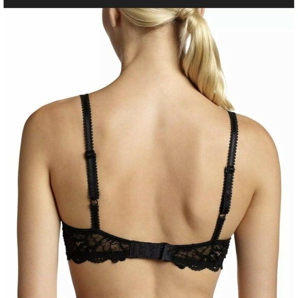 🆕 WACOAL French Garden Seamless Underwire T-Shirt Bra 38DD Black #85340 - Picture 3 of 8